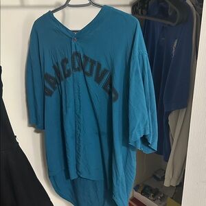 Blue Vancouver Button-Up Shirt